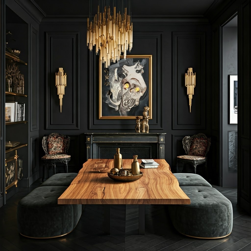 Gold and Black in Interior Design – Luxury or Myth? - Luxury Splash of Art