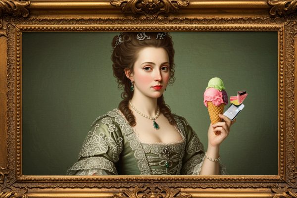 Portraits Then and Now — Aristocracy, Aesthetics, and a Smartphone in a Golden Frame